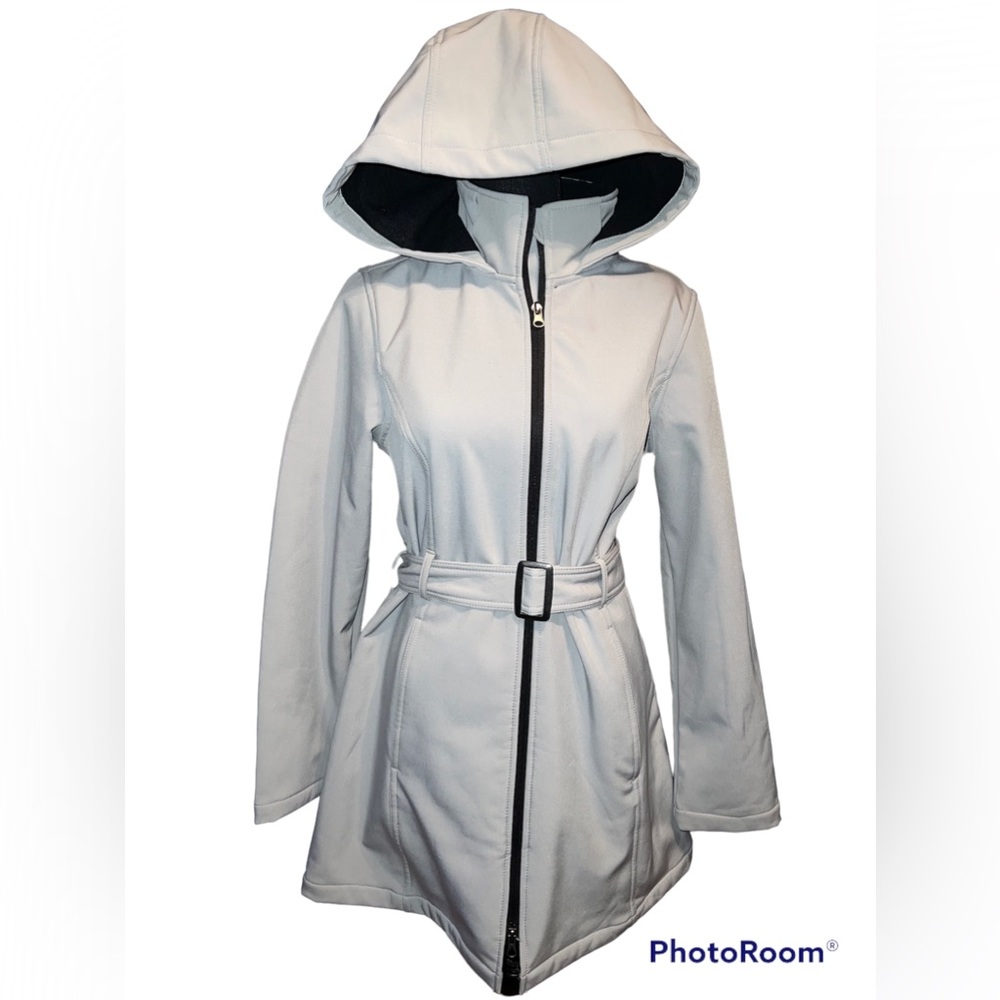 Covington Gray Trench Coat With Belt